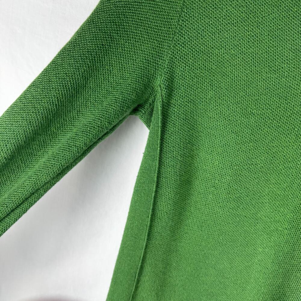 J. Jill Size ST S Tall Green Tunic Sweater Textured Round Neck Long Cotton Blend - Picture 4 of 9